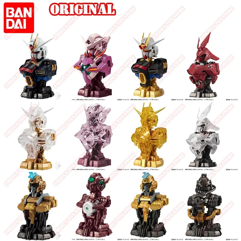 BANDAI Originale GUNDAM Trasformare Gioco di Animazione Giocattoli Periferici Gacha Lucky Draw Zaku RX-78 Anime Action Figure Collezione di Modelli