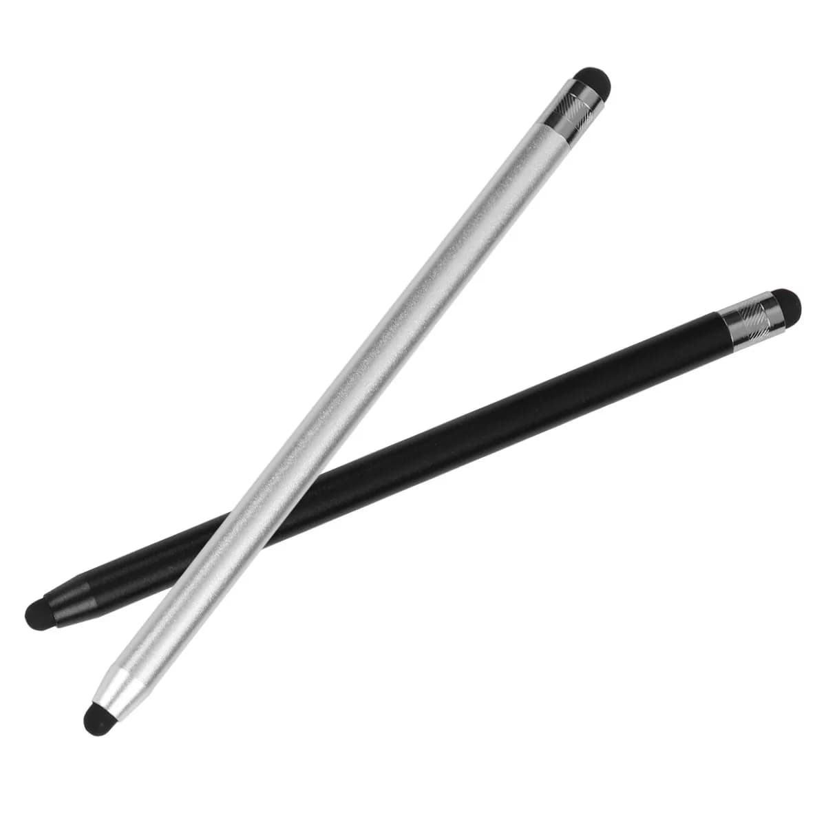 Penna stilo a doppia punta da 2 pezzi, perfetta per il disegno su telefoni e tablet, penne per touch screen capacitivo
