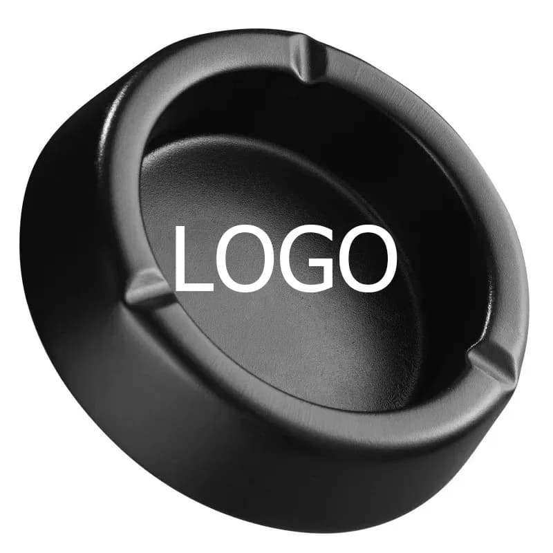 Laser Engraving Ashtray Personalization Cigar Ash Tray Thickened Stainless Steel Garbage Storage Container customized logo name
