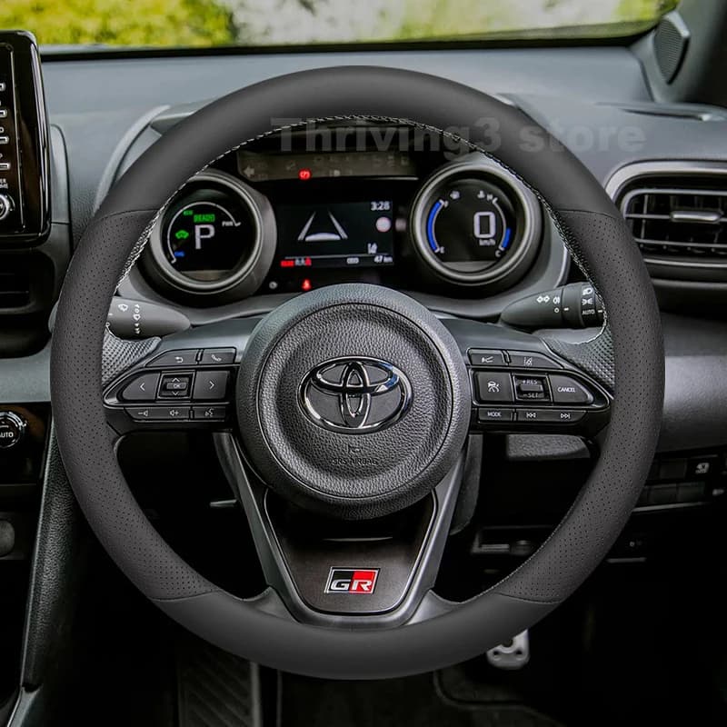 Coprivolante in Pelle per Toyota YARIS Cross Hybrid GR Sport 2020-2025, Accessori Interni Auto per Toyota YARIS Cross