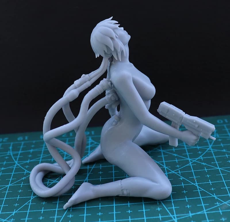 Kit modello figurine in resina 1/18 60mm Ghost Shell non verniciato nessun colore RW-230
