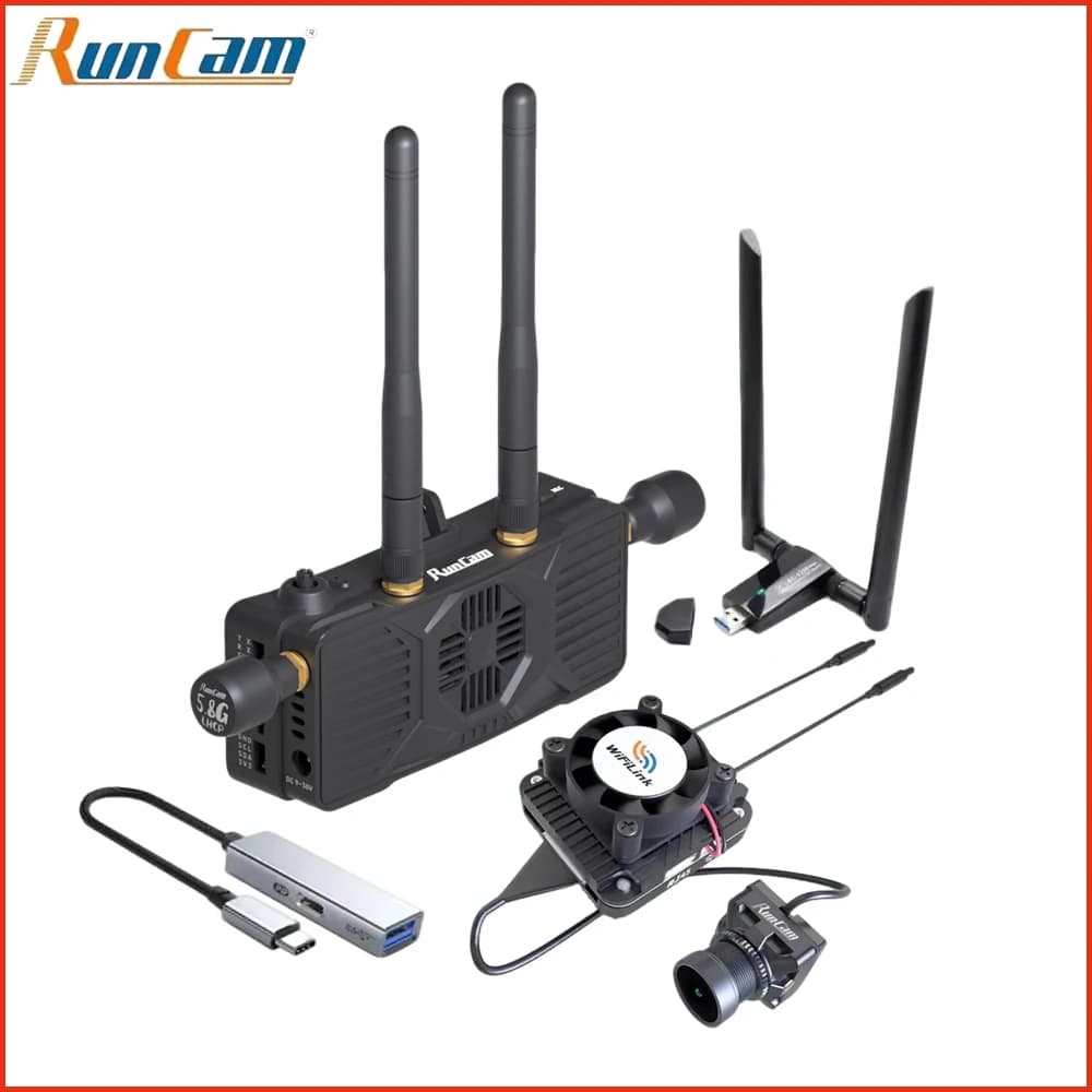 RunCam WiFiLink2 Video Transmitter Vtx (Based on OpenIPC) & WiFiLink-RX 5.8Ghz Digital HD Receiver For RC FPV Drone Parts