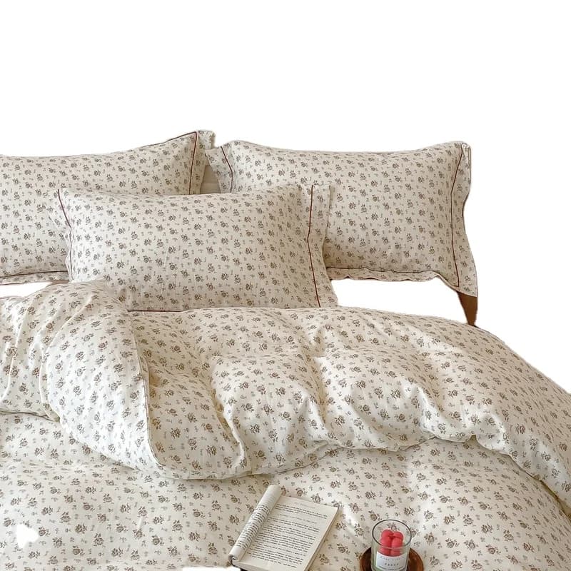 Set di biancheria da letto con set di lenzuola con angoli personalizzati da 4 pezzi