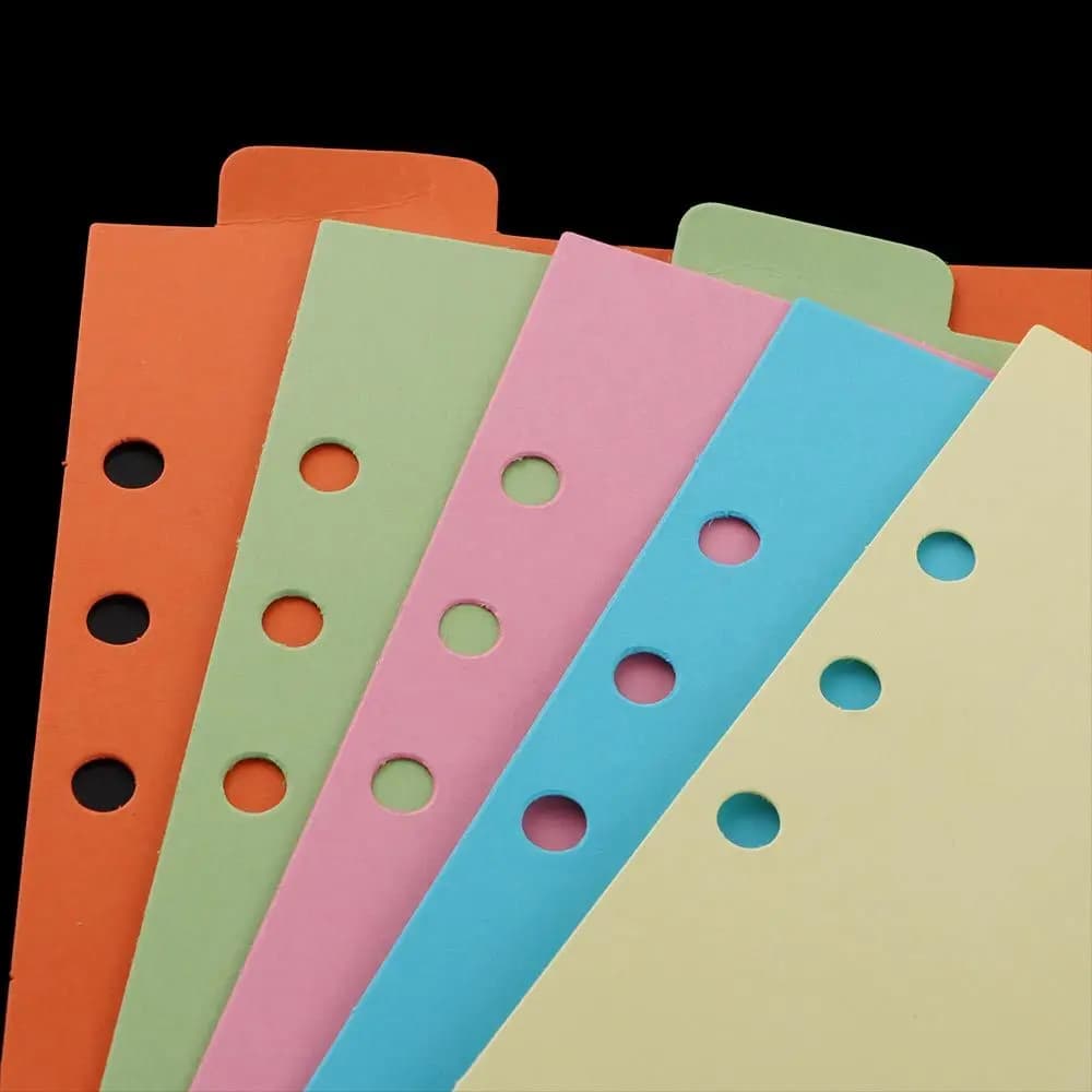Etichette Colorate per Planner da Ufficio, Indici per Quaderni, Paginazione A5 A6 A7, Divisori per Raccoglitori