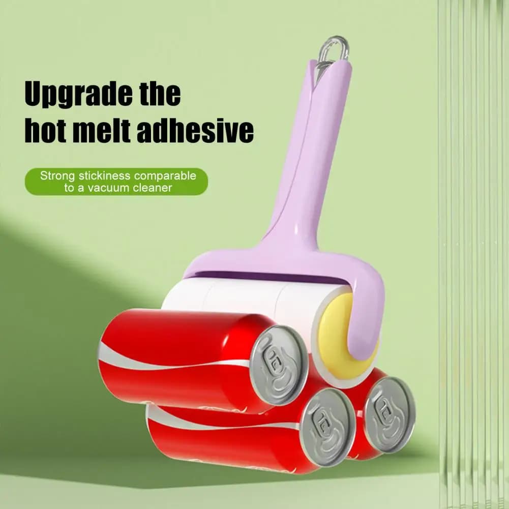 Carpet Lint Remover Pet Hair Remover Super Strong Sticky Lint Roller with Tear-off Sheets for Clothes Sofas Carpets Reusable