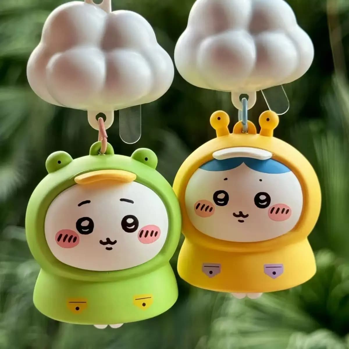 Raincoat Series Cartoon Bag Hangers Decorative Pendants Cute Dolls Glowing Keyrings Hachiwera Usagi Chii Goods in Stock