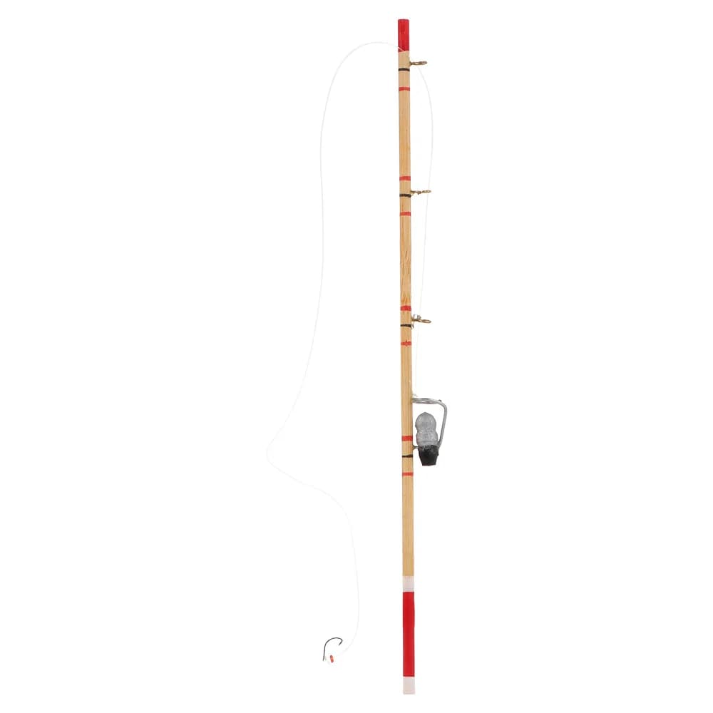 1:12 Scale Dollhouse Decoration Micro Landscape Scene Model Miniature Fishing Rod Trammel Net Fish Pole Accessories