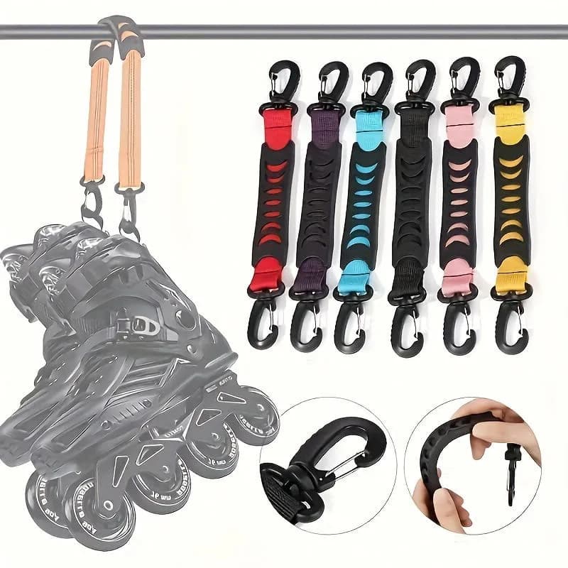 1pc Gancio per scarpe da skate per pattini in linea Skate in linea Pattini a rotelle 33 centimetri Boot da sci Cinghia di forza Gancio in nylon per lo sport all'aria aperta