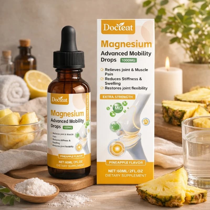 Integratore Liquido per la Cura Quotidiana delle Articolazioni, Gusto Ananas, Formato da Viaggio, Aiuta la Flessibilità, 60ML