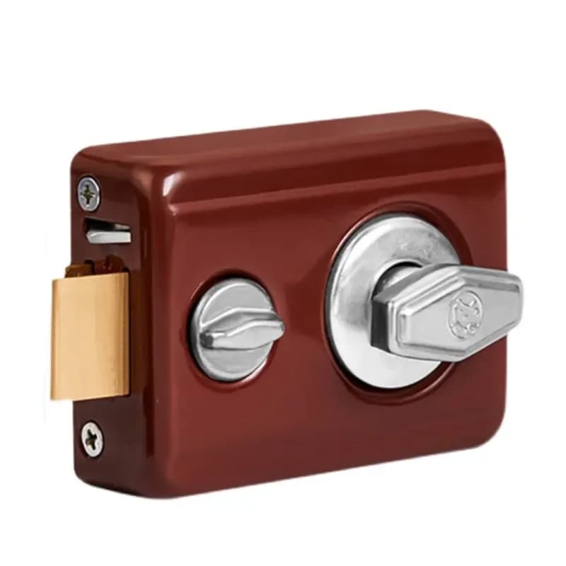Serrature per porte antifurto rosse retrò per interni serratura per assicurazione universale per impieghi gravosi serratura per porte di sicurezza per camera da letto Hardware per mobili