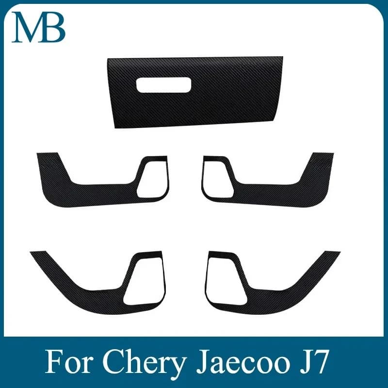 5 pcs interior wall stickers door for Chery Jaecoo J7 door original anti-shoe side passenger mat protection in scratch-resistant leather