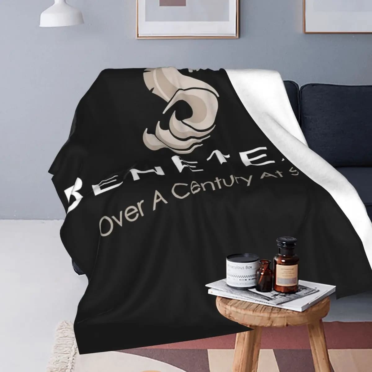 Beneteau barca a vela vela Yacht tasca coperta laterale morbida calda flanella coperta biancheria da letto per letto soggiorno viaggio casa divano