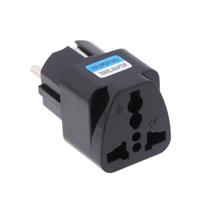 2In1 Copper Plug Adapter Universal AU UK US to EU Germany France Russia Reliable Durable Design for International Travel