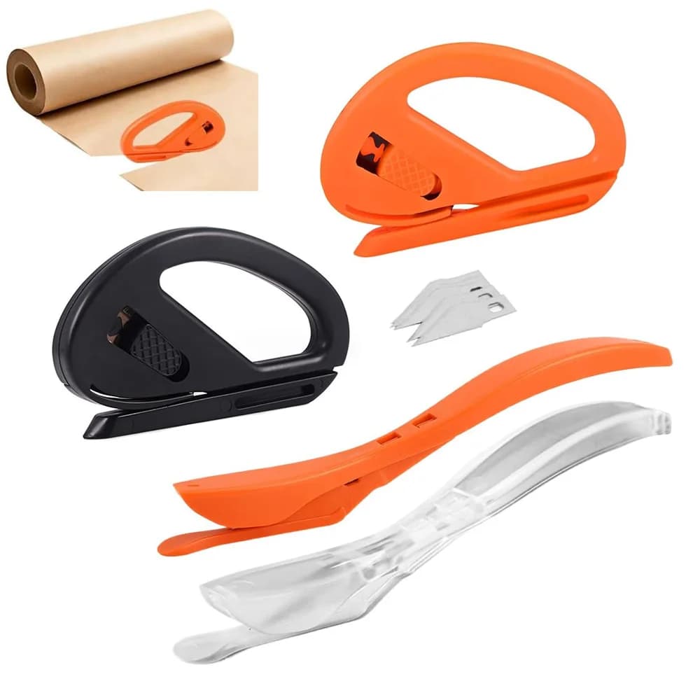 NeoWrap Safety Knife Tool Paper Cutter Vinyl Film Cutter for Automotive Craft Home Office Use Hidden Blade Safety Sliding Cutter