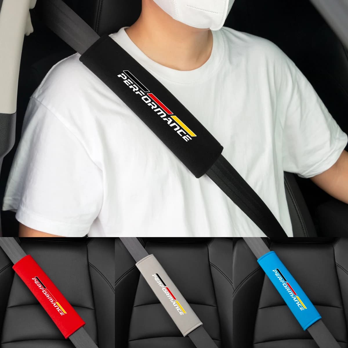 2 pcs car safety belt cover for BMW F30 F10 G30 G01 F15 X1 X3 X5 3 5 series Soft Fluff shoulder protection belts