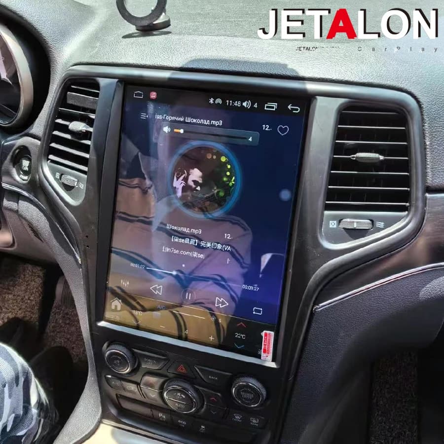 Vertical Screen 12.8'' Stereo For Jeep Grand Cherokee 2014-2017 Head Unit WiFi 4G DSP Android 15 Bluetooth Carplay Car Radio HU