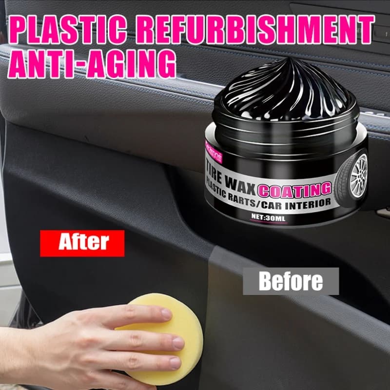 Black coating paste for plastic and rubber repair -General Motors Interior repair wax,Multi-purpose car care,long-lasting polish