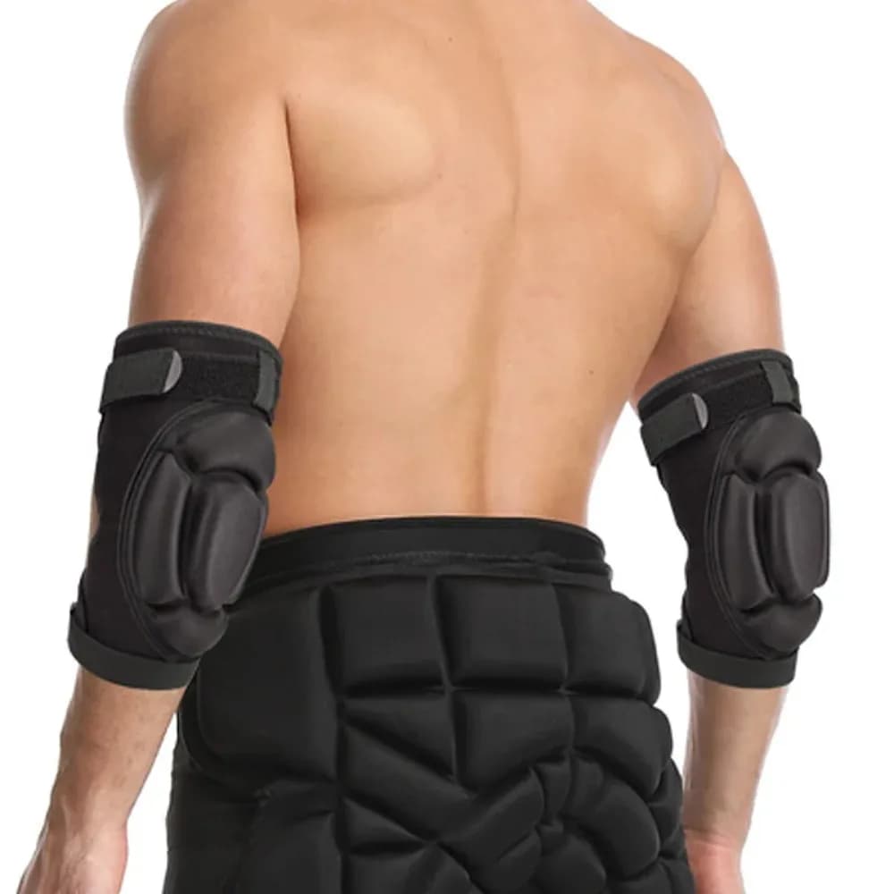 1 paio di ginocchiere e gomitiere in nylon per fitness, resistenti all'usura, regolabili, a compressione, supporto per braccia e gambe, antiscivolo