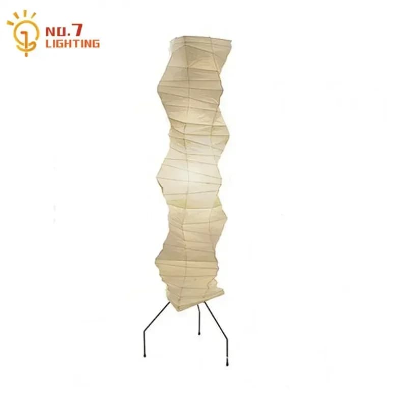 Noguchi Akari Lampada da tavolo in carta di riso Lampada da scrivania vintage giapponese Wabi Sabi per soggiorno/sala da tè Decorazione Camera da letto Comodino Cafe