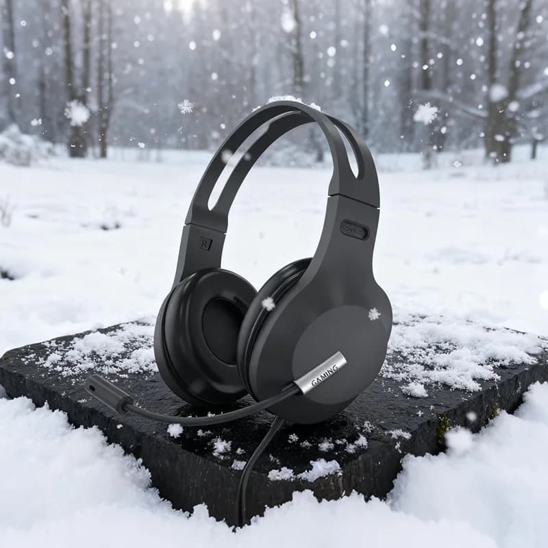 3.5 mm wired headphones with microphone for equipment for students Over-ear headphones for adults for remote jobs Online classes Calls for office at home
