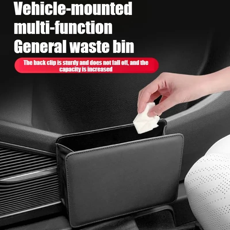 Foldable Car Trash Can Car Door Storage Box Hanging Storage Bag for Seat Back Storage Box Car Interior Products