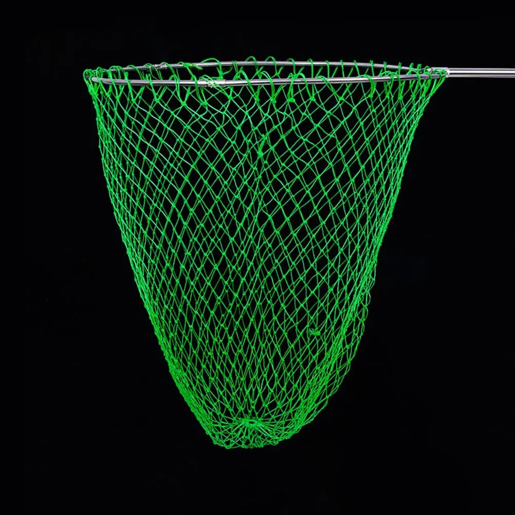 Professional Fishing Landing Net Replacement Nylon Mesh Strong Tensile Strength Fish Safe Scales Protection Portable Outdoor