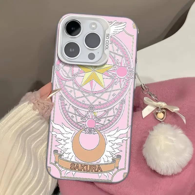 Girl Card Captor Sakura CERBERUS Phone Case For iPhone 15 14 13 12 11 16 17 Pro Max Plus Cover