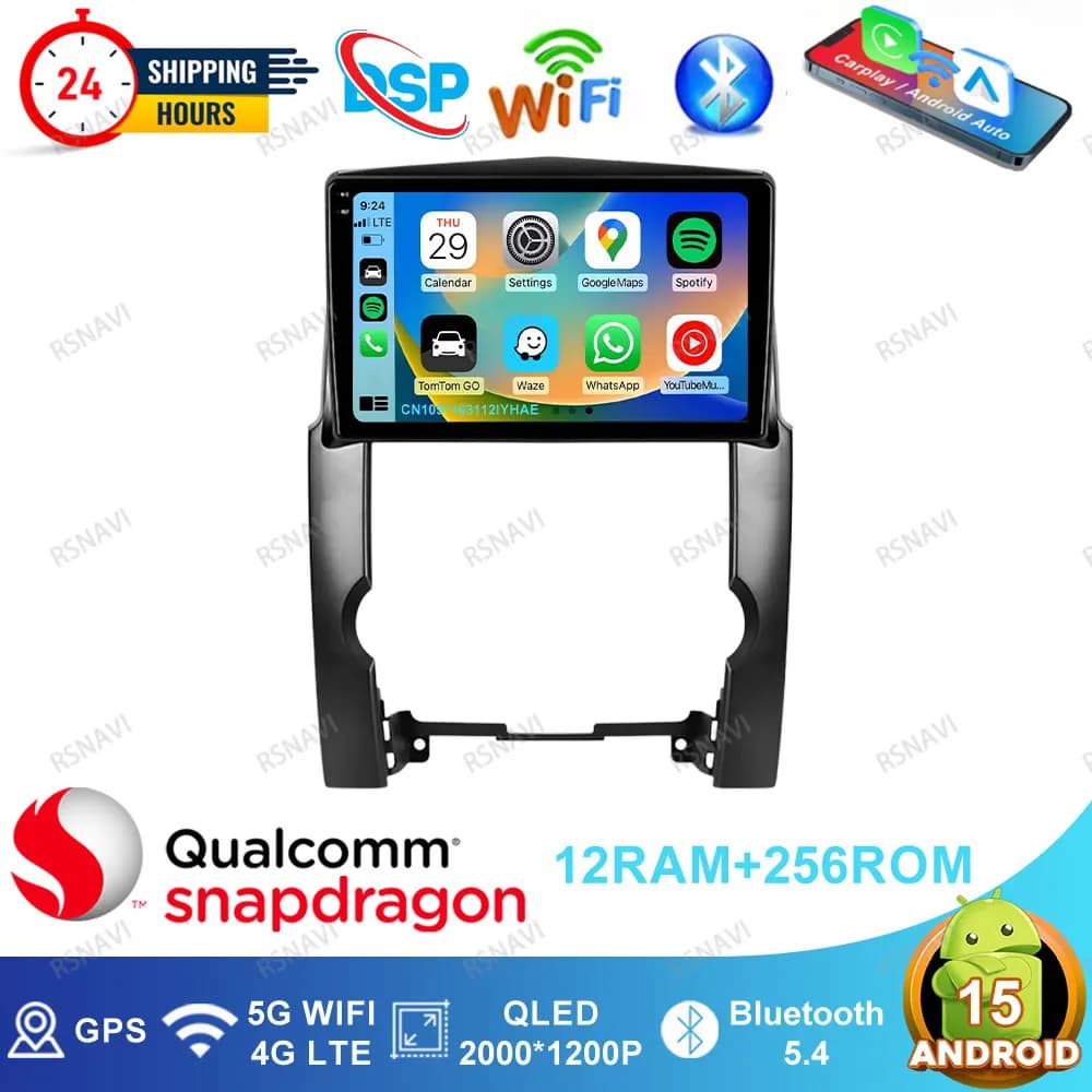 Android 15 Car Radio For KIA Sorento 2 XM 2009 - 2012 Tesla Model Y Junwiper Auto Steering Wheel Cover Mercedes W211 E90 Golf 6