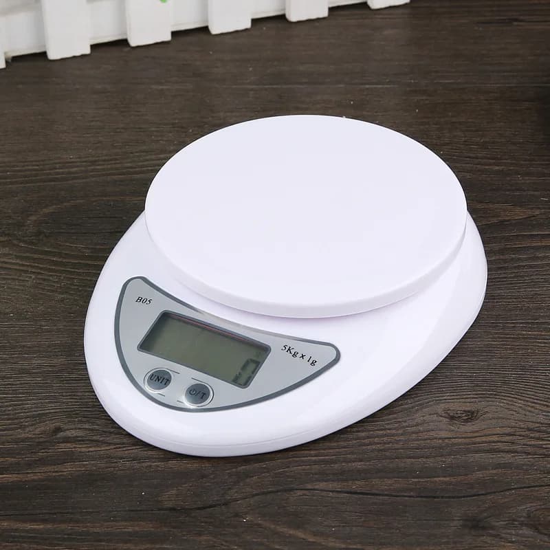 Bilancia Elettronica 1g/5kg, Bilancia Digitale Portatile, Bilancia per Alimenti, Misurazione del Peso, Bilancia da Cucina, Piccola Bilancia per Pesare in Grammi