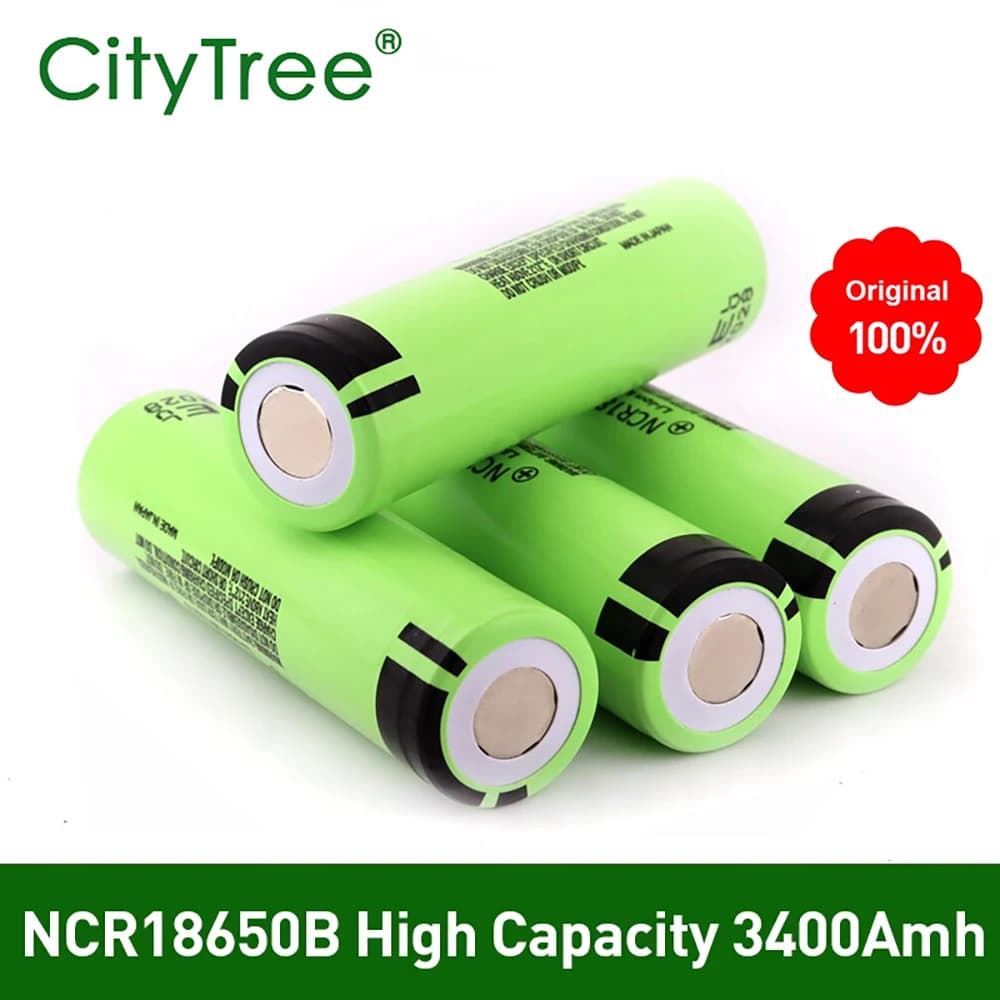 NCR18650 3400mAh Batteria Originale NCR18650 3.7V 18650 Batteria Al Litio Ricaricabile Testa Grassa per Torcia Elettrica Della Macchina Fotografica campanello