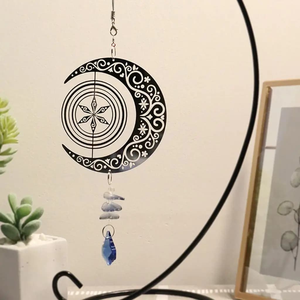 Stainless Steel Wind Chimes Pendant Wind Bell Garden Indoor Bedroom Decor