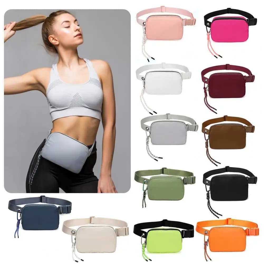 Mini marsupio con tracolla regolabile marsupio a tracolla impermeabile per donna uomo marsupio sportivo per allenamento, viaggio, corsa