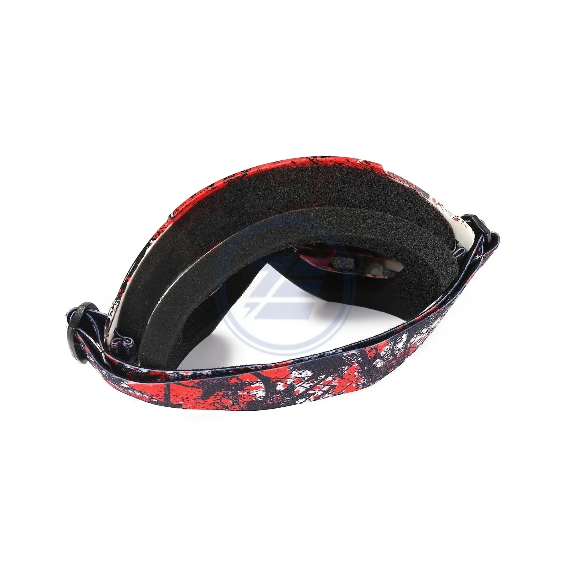Occhiali pieghevoli Occhiali copri maschera rimovibile Sci Snowboard Moto Antivento Cruiser per casco da motociclista con filtro per la bocca