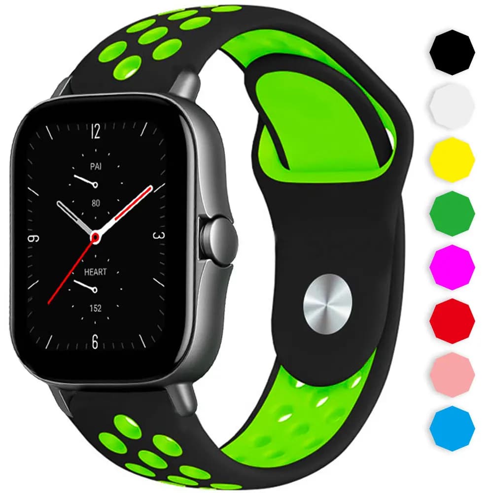 Cinturino da 20mm/22mm per Amazfit GTS 4/3/2 2e cinturino GTS2 Mini correa GTR4/3/2/2e cinturino sportivo in silicone Amazfit bip/pace strap