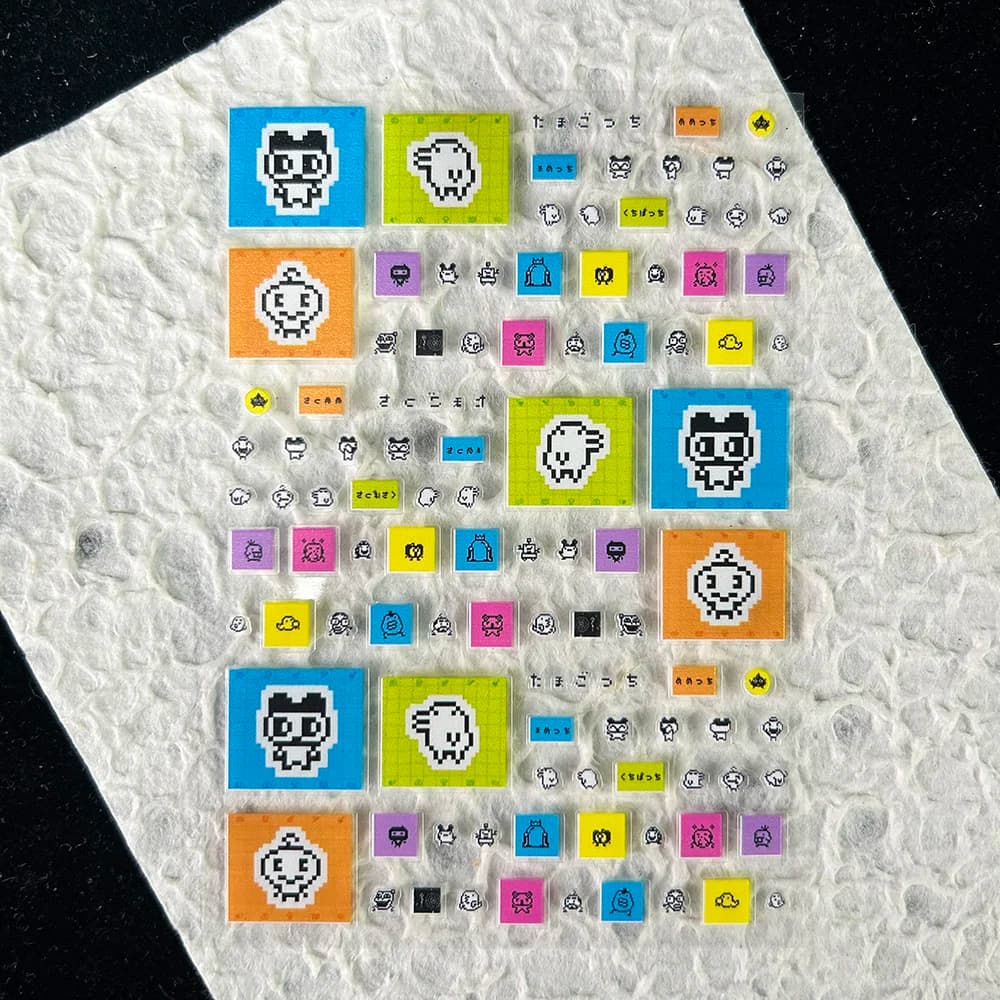 Adesivi in PVC a tema cartoni animati Y2K con piccoli animali antichi, per nail art, fai da te, laptop, custodie per telefoni, scatole, bottiglie, impermeabili, regali
