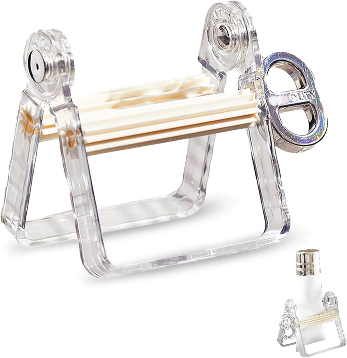 Strumento per spremitura dentifricio Dispenser manuale per tubi in plastica per una facile spremitura Bagno essenziale per dentifricio e creme per tutti i giorni