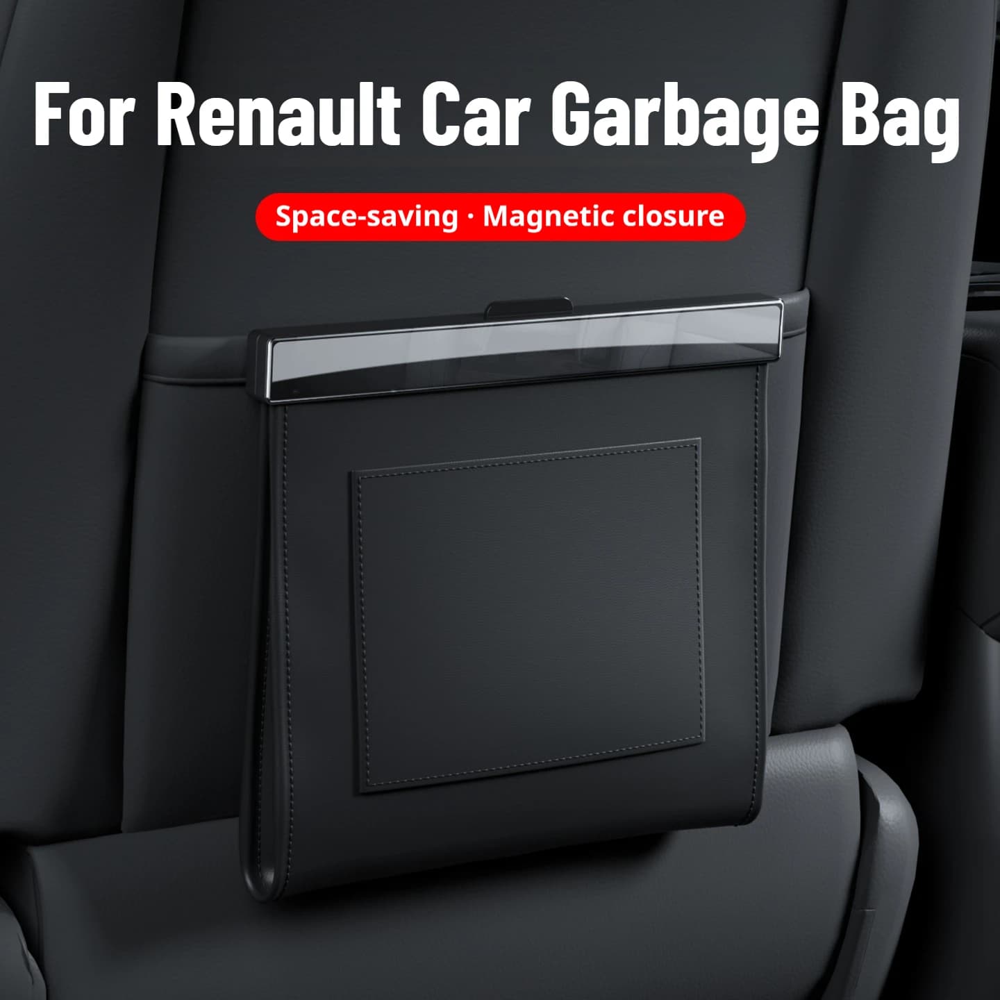 For Renault Magnetic Car Garbage Bag Hanging Car Trash Can Waterproof Space Saving Car Interior Organizer Interior Accessories