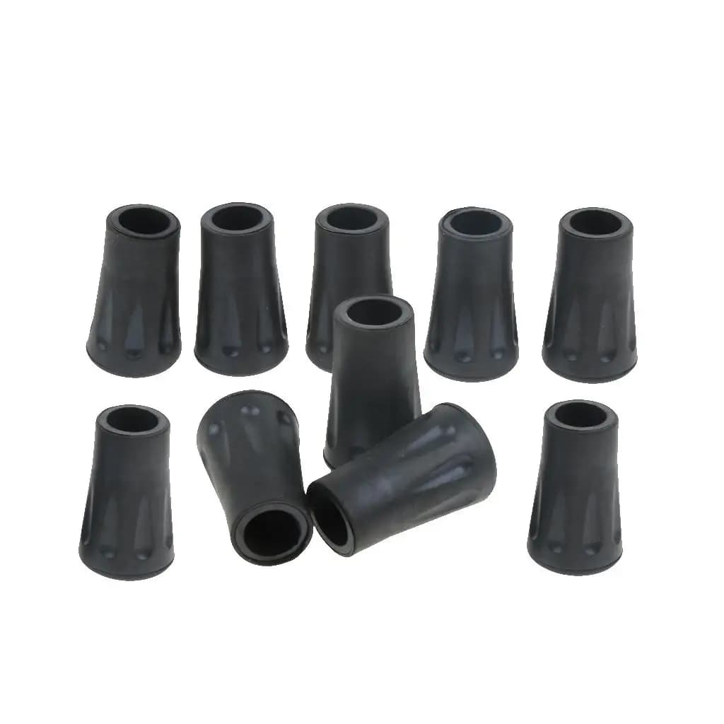 Walking Stick Cane Rubber Tips Anti-skid Replacement Rubber Pad for Crutch Walker Chair Table Trekking Pole Accessory