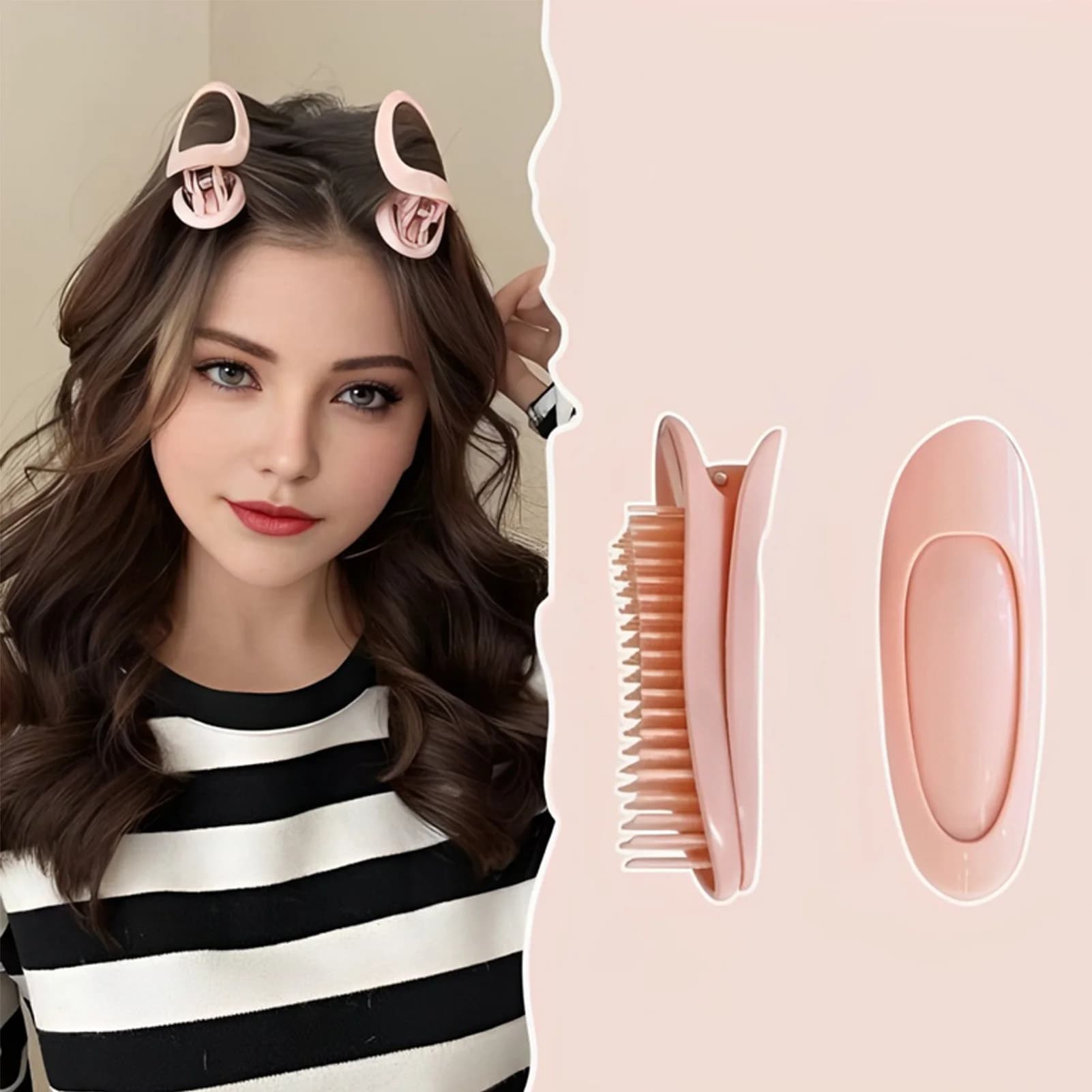 1/2 pieces hair curlers for women fringe hair clip for soft hair without heating iron curlers manual accessories for hairdressers