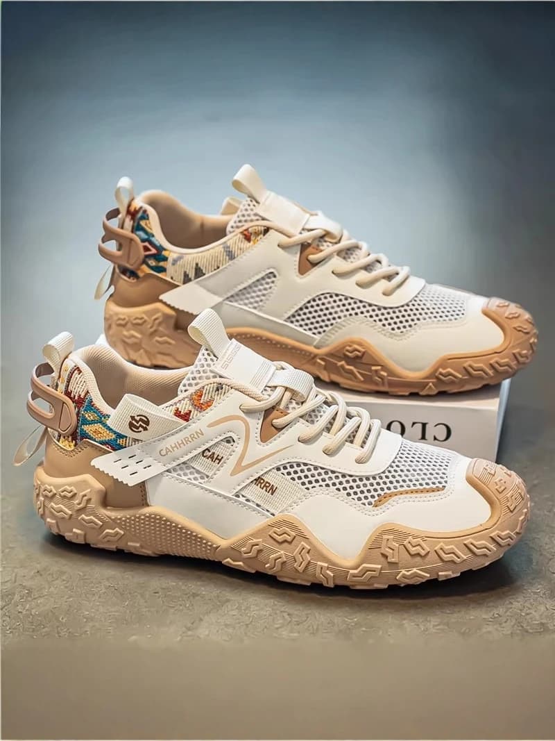 Scarpe Casual Traspiranti da Uomo per Esterni, Nuovo Stile 2026, Tomaia in Mesh, Resistenti all'Usura, Scarpe da Arrampicata con Fondo Spesso, Sportive per il Tempo Libero