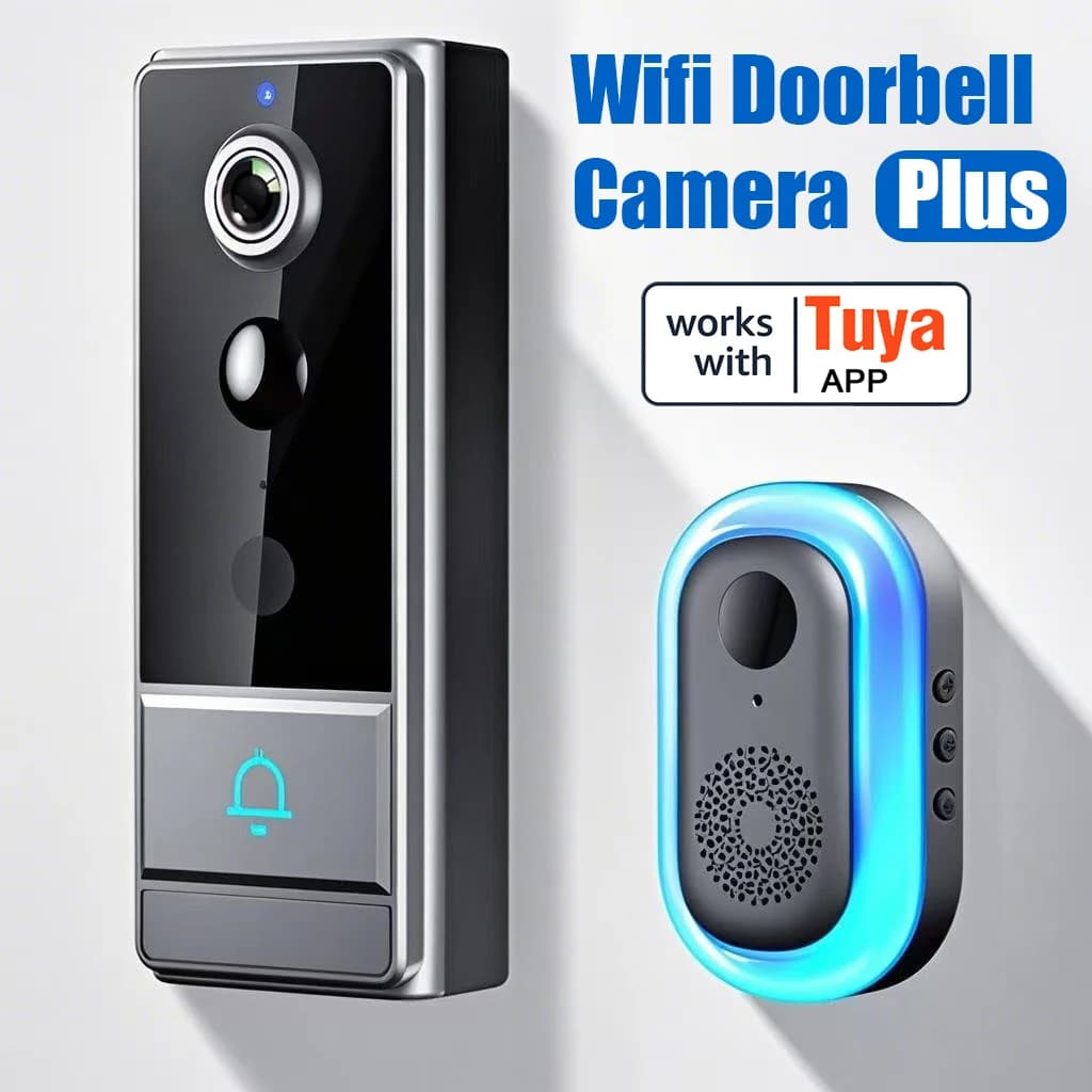 Campanello video intelligente: sensore di movimento PIR, citofono bidirezionale, visione notturna, telecamera per campanello HD 720P