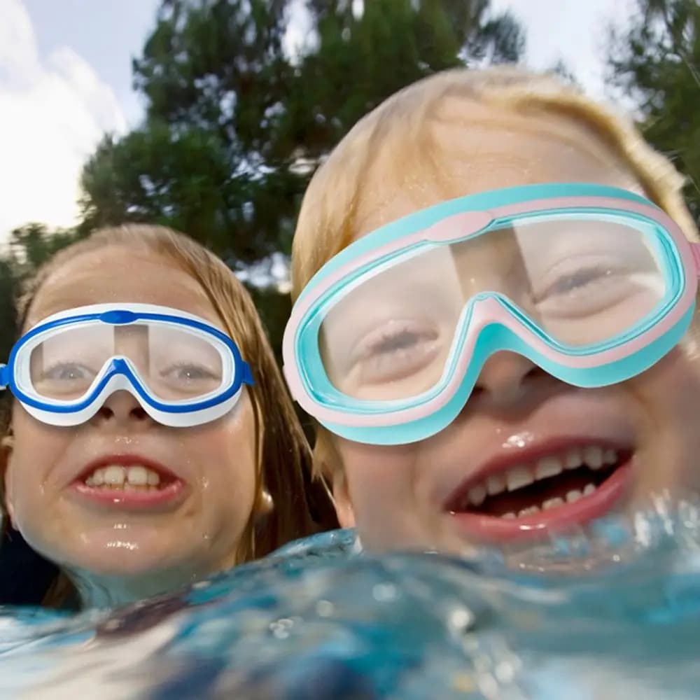 Useful Anti-fog Swimming Goggles Wide View High Definition Eyeglasses Big Frame Unisex Children's Goggles