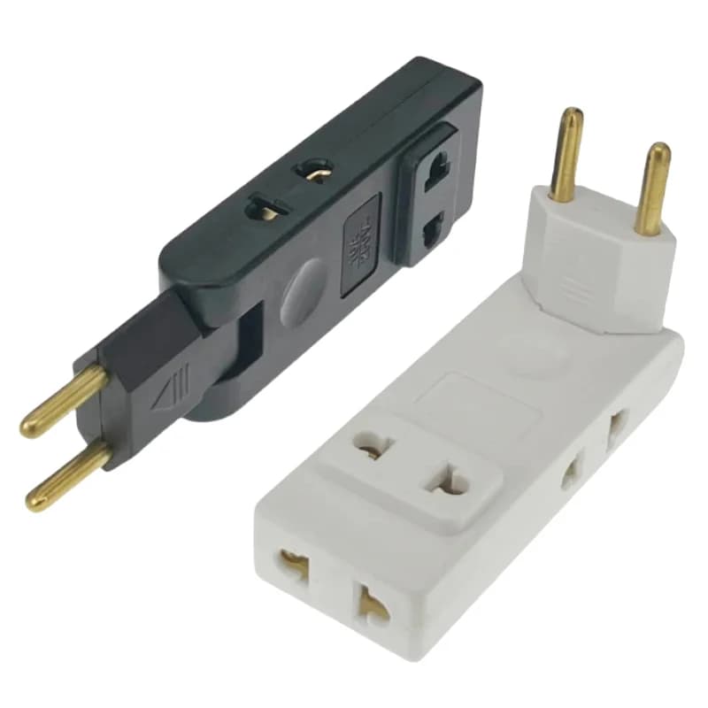 Presa elettrica 4 in 1 Spina UE Adattatore spina con rotazione di 180 gradi Estensione Convertitore di alimentazione portatile Adattatori per prese a muro