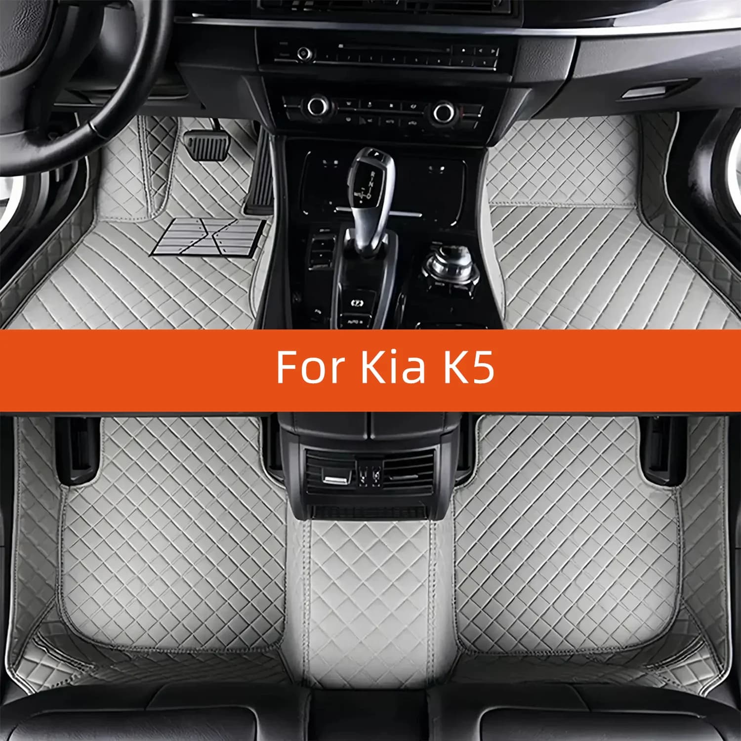 Tappetino per auto in pelle personalizzato per Kia K5 2020 2021 2022 2023 2024 2025 2026 2027 Tappetino per auto Accessori interni