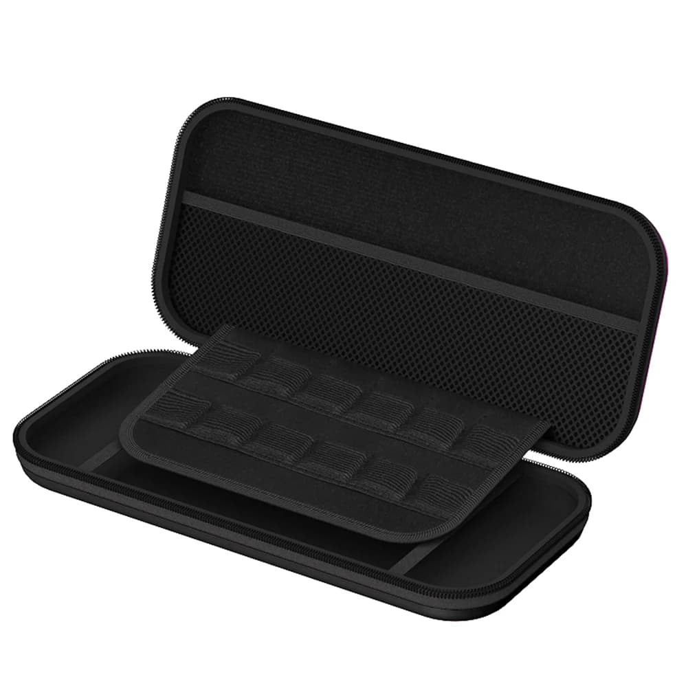 Custodia da trasporto sottile Borsa portaoggetti portatile con guscio rigido in EVA per Switch 2 (Nero)