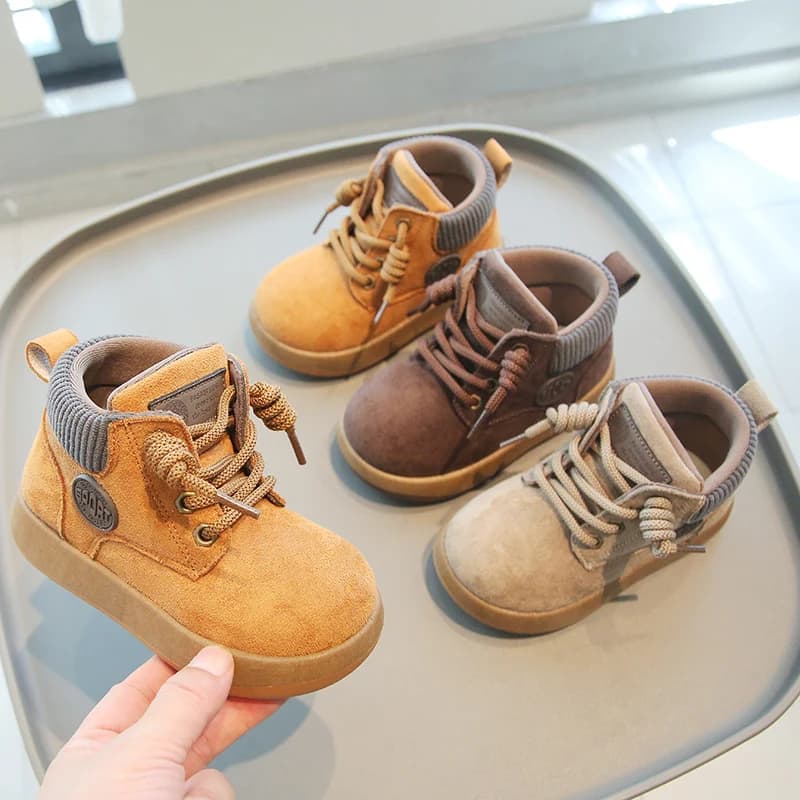 Autunno Inverno Neonate Ragazzi Stivali da neve Outdoor Antivento Impermeabili Bambini Caldi Stivali di peluche Suola morbida Scarpe antiscivolo per bambini