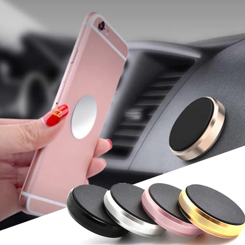 Supporto Magnetico per Telefono da Auto a 360 Gradi, per iPhone e Xiaomi, Montaggio Magnetico per Cellulare, Supporto da Parete e Comodino, Compatibile con GPS