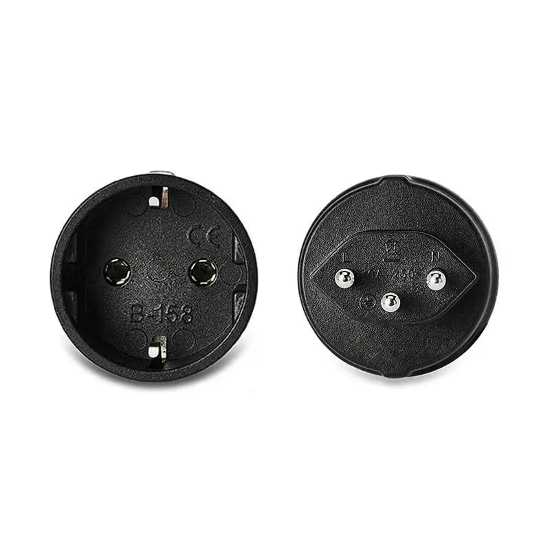European France TO Plugs Travel Adapter 3 Pin Plug 10A 250V Power Plug EU To Switzerland Electrical Plug