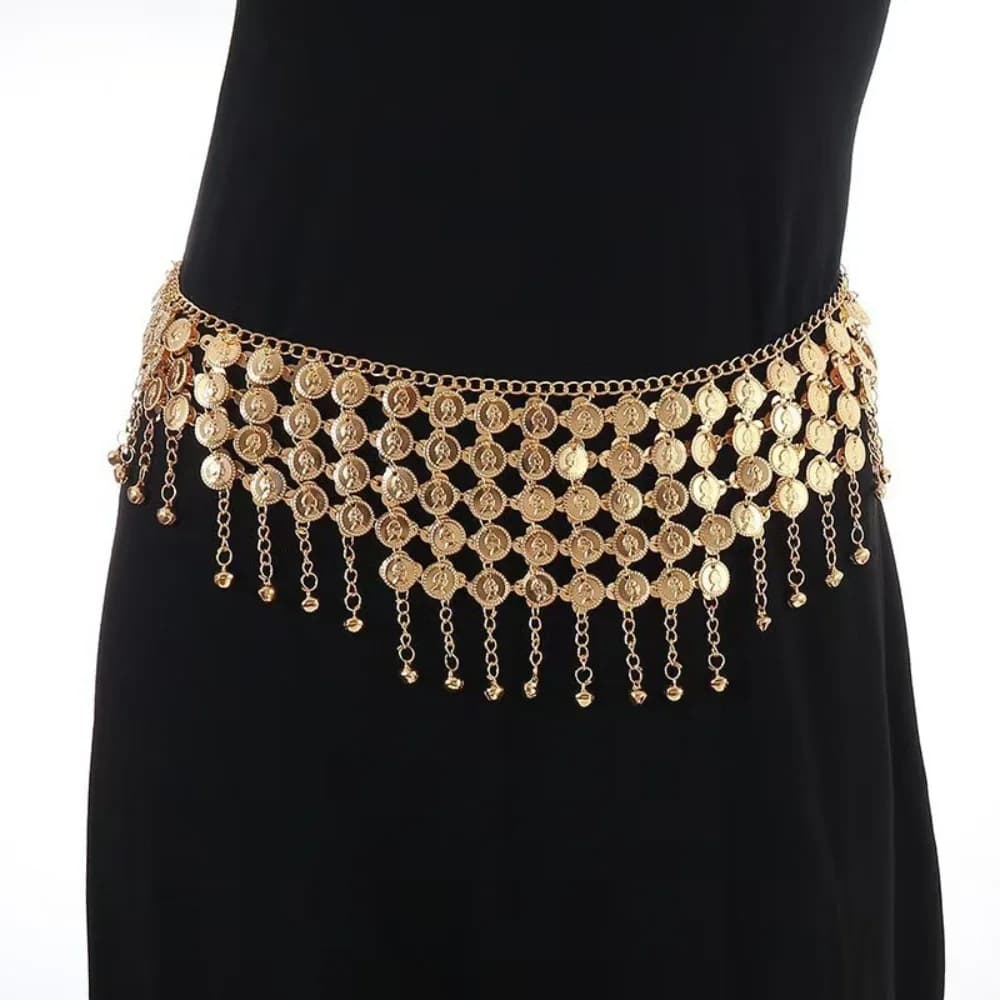 Belt Vintage Belly Dance Scarf Tassel Creative Waist Chain Ethnic Bohemia Belly Chain Body Jewelry
