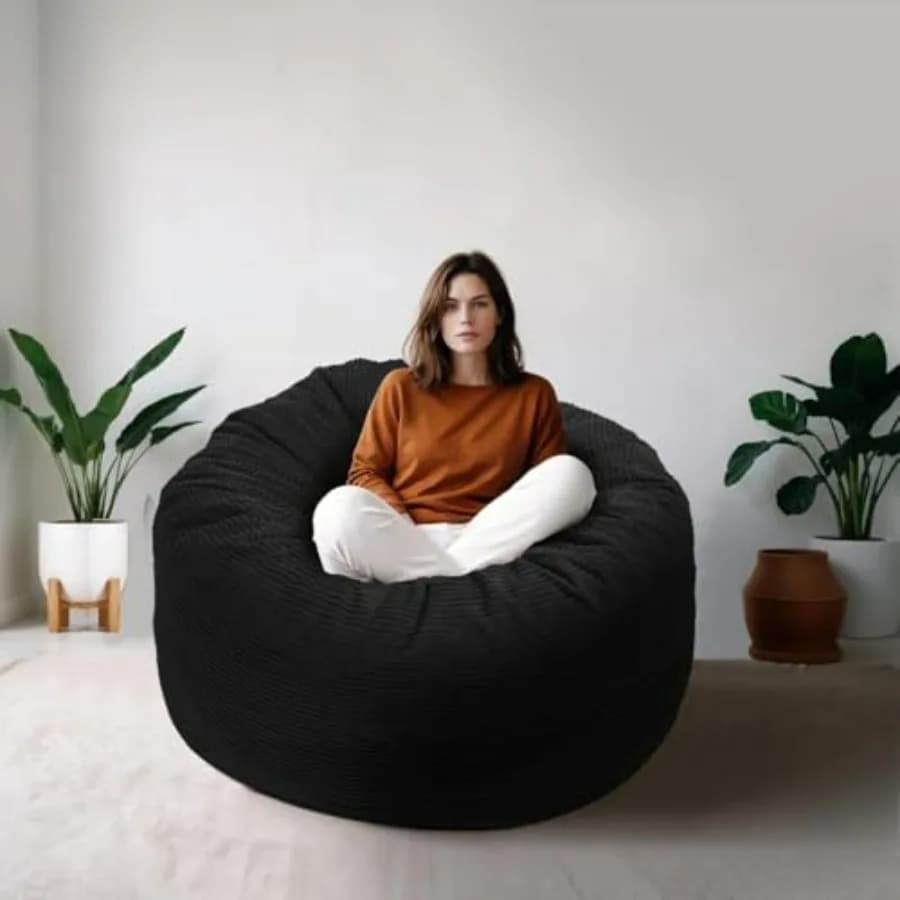 High Resilience Memory Foam Adult 3FT Armchair with Removable Coating, Oversize Sofa for Gaming